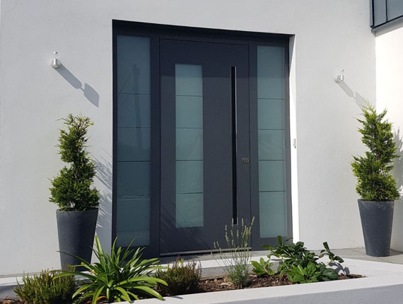 Aluminium Flush Ent Door